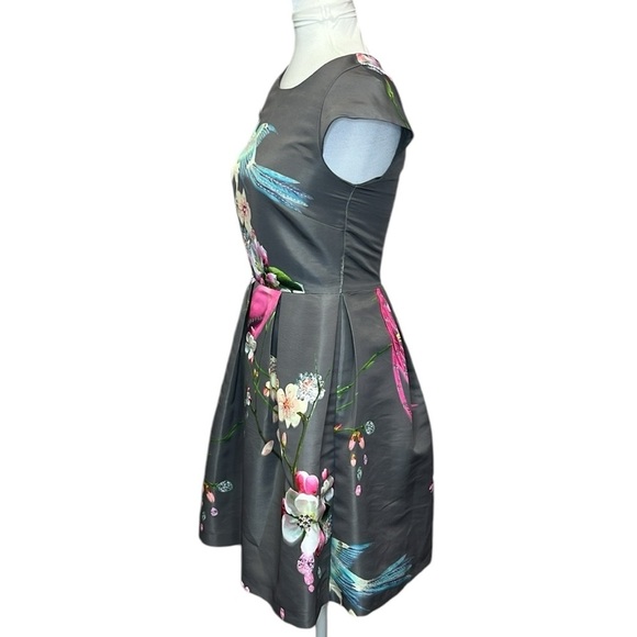 Ted Baker Bird Dress Gray - Picture 4 of 9
